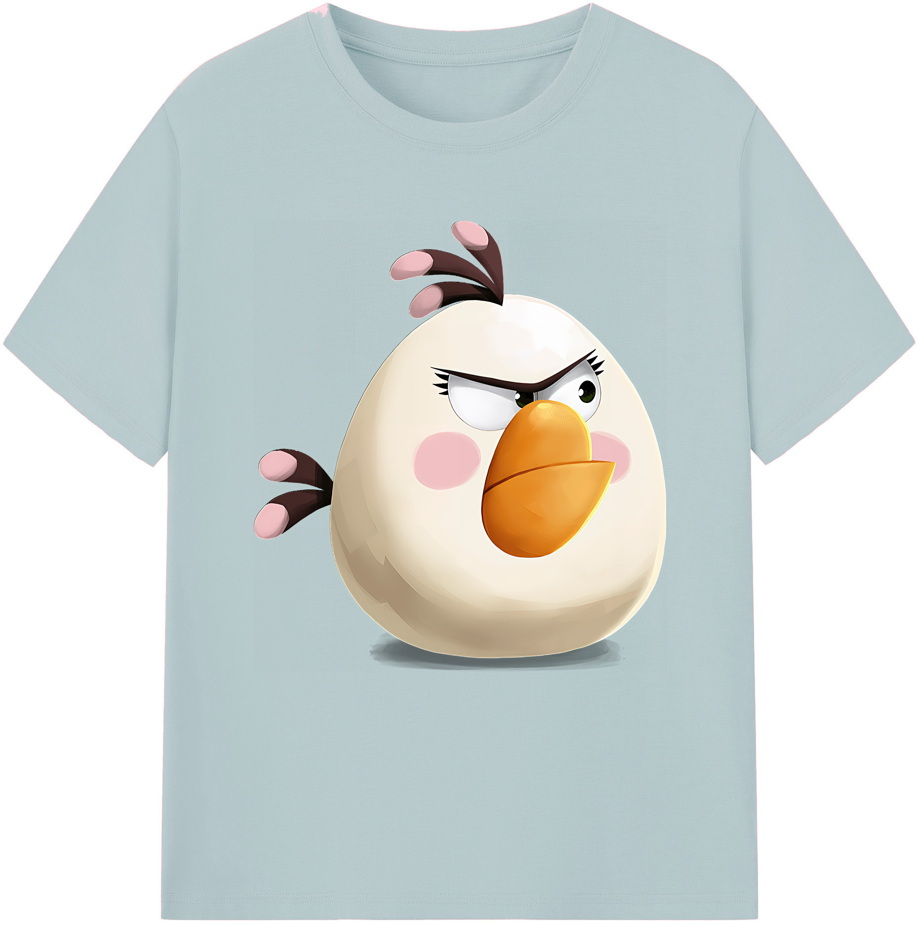 （画像用） Angry Birds アングリーバード 綿100％半袖Tシャツ（フロントプリント）